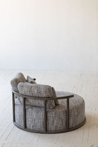 Set di Divani in Stile Nordico Moderno Japandi, Design Minimalista, Arredamento per Soggiorno, Comodo Divano a Tre Posti Imbottito in Quercia per Hotel - Product Image 4