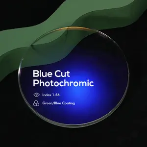 1.56 Photo Blue Single Vision Lenses Resin Blue Lens Blue Filter Photo Lenses