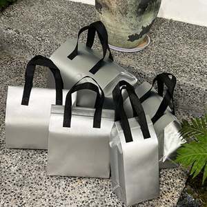 Sac isotherme en aluminium, petit format, pour boissons froides et chaudes, café, livraison de nourriture, jetable, argenté, isolé thermiquement - Product Image 1