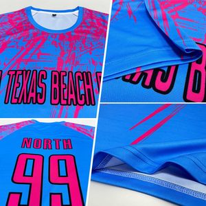 Conjunto de Camisetas de Fútbol Personalizadas, Uniformes Sublimados que Absorben la Humedad, 100% Poliéster, Manga Corta, Cuello Redondo, Unisex para Hombre y Mujer - Product Image 5