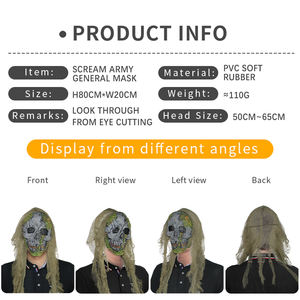 Effrayant effrayant Halloween <span class=keywords><strong>mort</strong></span> fête masque facial personnalisé crier armée général masque démon crier Ghostface masque - Product Image 6