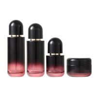 Nuevo Set de Envases Cosméticos Minimalistas y Artísticos con Bomba Dosificadora para Loción y Suero, Tarro de Crema de 50g y Botella Dividida