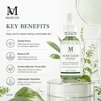 Essence anti-acné 30 ml, acide salicylique, polyquaternium, quaternium-73, extraits d'herbes, équilibre du sébum, clarifiant des pores, sérum pour la peau