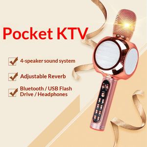 Microphone sans fil YS-90 pour téléphone mobile 5.0, karaoké KTV avec audio intégré, diffusion en direct, radio nationale - Product Image 3