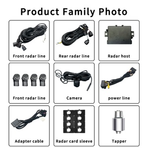 Système de détection d'angle mort OPS avec radar avant, capteur de stationnement 12V, système de déclenchement sans fil, moniteur de caméra arrière 360° pour stationnement automobile - Product Image 6
