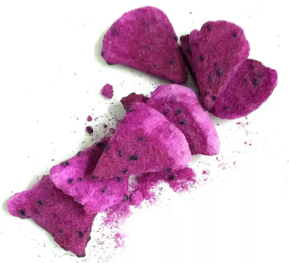 Großhandel in Scheiben geschnittene Trocken früchte Hochwertiger Exportmarkt Bester Preis Gefrier getrocknete Red Dragon Fruit Slices