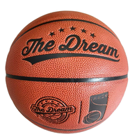 Paquet de logo personnalisé de haute qualité Taille officielle 7 cuir PU absorbant l'humidité basket-ball laminé en cuir pour l'entraînement
