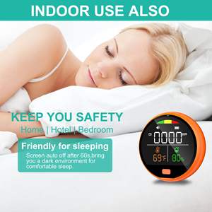 [3-en-1] <span class=keywords><strong>Détecteur</strong></span> <span class=keywords><strong>de</strong></span> <span class=keywords><strong>monoxyde</strong></span> <span class=keywords><strong>de</strong></span> <span class=keywords><strong>carbone</strong></span> portable <span class=keywords><strong>pour</strong></span> taille <span class=keywords><strong>de</strong></span> voyage Mini Design <span class=keywords><strong>Camping</strong></span> Randonnée RV Voiture Hôtel Maison (Orange) - Product Image 5