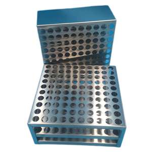 परीक्षण ट्यूब रैक के लिए अनुकूलन योग्य स्टेनलेस स्टील के लिए अनुकूलन योग्य स्टेनलेस स्टील 100 छेद - Product Image 2