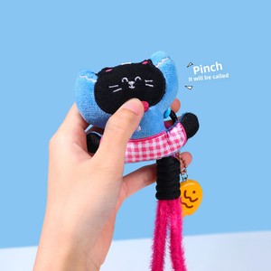 Kawaii Keychain bán buôn động vật nhỏ kêu cót két sang trọng Keychain mềm con chó con màu trắng dễ thương chữa bệnh Ba lô mặt dây chuyền cho trẻ em - Product Image 3