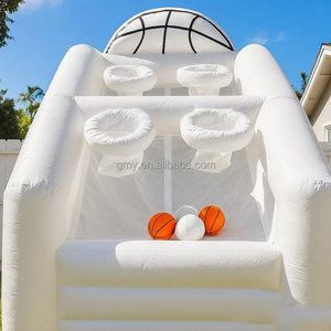 GMY Inflables Todo Blanco Juego de baloncesto inflable Deportes recreativos para interiores Juegos para niños - Product Image 3