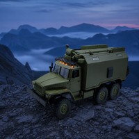 Camion RC de qualité hobby 6x6, camion-benne 2,4 GHz LED 40 min ABS+Métal Prêt à l'emploi Intérieur-Extérieur Fonction Suivez-moi Chargeur inclus