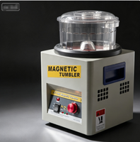 Machine de polissage et de meulage magnétique KT-185 pour métaux fins, équipement de fabrication de bijoux, vente directe d'usine, achat en gros