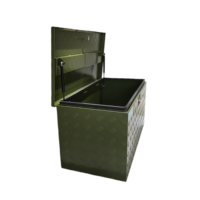 Boîte de rangement Ute Jinxin en aluminium vert militaire, revêtement poudré, légère, verrouillable, étanche et anti-poussière, OEM pour Hilux/Ford Ranger/Isuzu