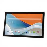 Nuevo Reproductor de Anuncios Táctil con Pantalla LCD de 15.6 Pulgadas, Marco Delgado, Carcasa de Plástico Android, Señalización Digital, Opcional para Montar en Pared o Mesa
