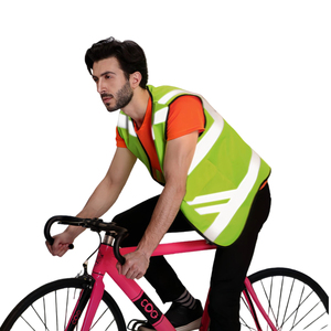 <span class=keywords><strong>Gilet</strong></span> de sécurité réfléchissant à <span class=keywords><strong>haute</strong></span> <span class=keywords><strong>visibilité</strong></span> à double poche <span class=keywords><strong>personnalisable</strong></span> pour le cyclisme, les activités de plein air et les rassemblements - Product Image 5