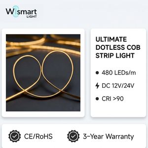 Tiras de Luces Inteligentes LED COB de 8 mm, Cinta sin Puntos de Alta Densidad, Iluminación Lineal de 12 V y 24 V <span class=keywords><strong>para</strong></span> Proyectos Residenciales, IP20 IP68 - Product Image 5