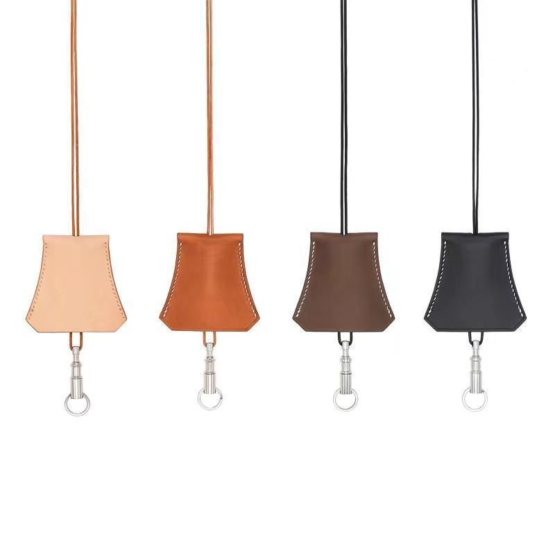 Elegant PU Leather Key Clochette Bag Charm - Durable & Stylish