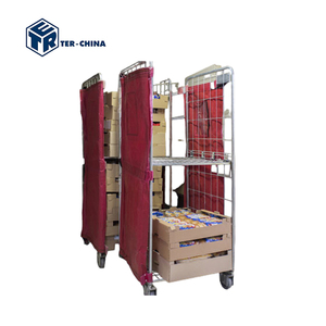 280x105mm nhiệm vụ ánh sáng CuộN lồng container 720x805 2 bên lưới H1600 h1700mm có thể gập lại lưu trữ kim loại dây nhựa thép-pallet - Product Image 4