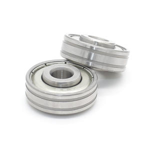 Factory Direct Supply Non-Standard Deep Groove Ball Bearing 608ZZ Inner <b>Ring</b> Heightened Double-Grooved Outer <b>Ring</b> <b>Rubber</b> Coating - Product Image 1