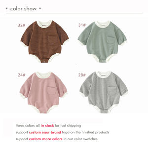 도매 아기 Romper 긴 소매 바디 슈트 키즈 점프 슈트 아기 의류 유아 Romper 아기 의류 - Product Image 2