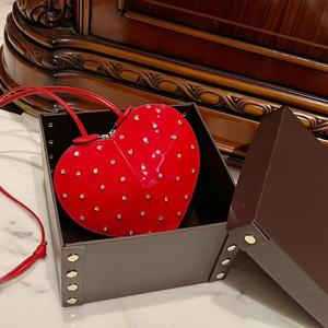 Sacs à main pour femmes de marques de haute qualité, Bolsos, tendance, en cuir, en forme de saucisse, imprimé léopard, la forme de l'amour - Product Image 1