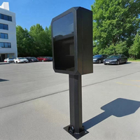 Armoire de recharge murale épaissie pour VE, Dissipateur de chaleur solaire, Boîtier métallique extérieur antirouille pour véhicules à énergie nouvelle