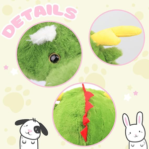 Disfraz de Cabeza de Dragón con Patas Abatibles de 22 Pulgadas y Orejas Saltones, Cubierta de Peluche Divertida para Disfraz de Fiesta, <span class=keywords><strong>Sombrero</strong></span> de Cosplay de Dragón Gracioso - Product Image 2