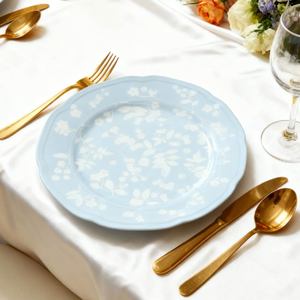 French Vintage Floral <b>Dinnerware</b> the Bestselling Flower Plate <b>Set</b> <b>for</b> Restaurant-Grade Ceramic <b>Dinnerware</b> Wholesale - Product Image 6