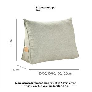 Cojín Triangular de Apoyo Lumbar Tejido para Cama, Sofá o Sillón con Espacio para el Cabecero, Ideal para Lactancia y Uso en Hoteles - Product Image 4