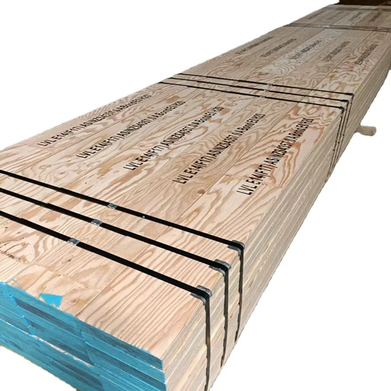 Contraplacado fenólico padrão australiano LVL F17 Pine LVL Beams 2X4 Lumber 2X6 Preços LVL Beams Preços para construção