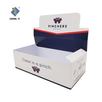 Boîte de présentation personnalisée en carton kraft PDQ pour maquillage, cils et rouges à lèvres avec logo personnalisé pour comptoir publicitaire