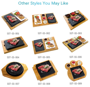 <span class=keywords><strong>Pietra</strong></span> <span class=keywords><strong>per</strong></span> Bistecche con Logo Personalizzato, Griglia in <span class=keywords><strong>Pietra</strong></span> <span class=keywords><strong>Lavica</strong></span> <span class=keywords><strong>per</strong></span> BBQ Indoor, <span class=keywords><strong>Pietra</strong></span> Calda <span class=keywords><strong>per</strong></span> Bistecche con Vassoio e Piattino <span class=keywords><strong>per</strong></span> Salse - Product Image 5