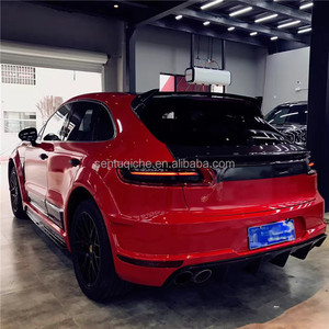 Nuevo Kit de Carrocería de Fibra de Carbono para Macan con Carrocería Ancha y Aletas Traseras, Difusor Trasero de Fibra de Carbono para Auto Deportivo Macan - Product Image 3