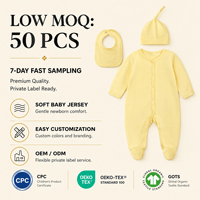 Ensembles de vêtements pour bébé personnalisés AW Factory, vêtements pour nouveau-nés, vêtements pour bébé fille, 6-12 mois, ensemble de combinaison en coton biologique pour bébé