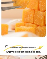 Fabrieksgroothandel op maat gemaakte Thaise mango-gummyblokjes, individueel verpakt in een zak van 300g, groothandel fruitgummies