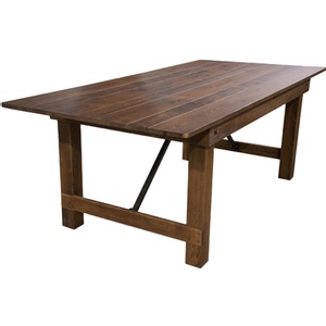 Table à manger <span class=keywords><strong>rustique</strong></span> en pin massif de style campagnard français, meubles de cuisine vintage de style ferme - Product Image 5