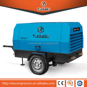 เครื่องอัดอากาศแบบสกรูคู่สำหรับงานหนัก 265cfm พร้อมแจ็คแฮมเมอร์ - Product Image 1
