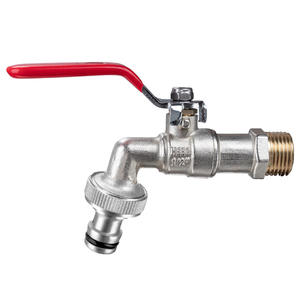 Robinet à long manche tout en cuivre Tangke pour usage domestique, 4 points, antigel, eau chaude et froide, pour patio extérieur, jardin, machines à laver - Product Image 2