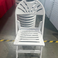 Chaise de jardin en résine - Pliante, empilable, légère et durable, mobilier d'extérieur pour la location, dossier ventilé