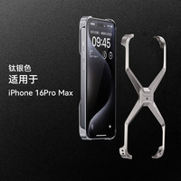 Coque de protection en aluminium pour iPhone 17 16, étui de refroidissement haute vitesse sans bordure pour Apple 17 Pro Max