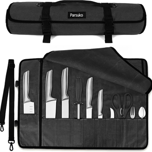 Free sample Professional Chef <b>Storage</b> Case With Multiple Pockets, Knife <b>Carrier</b> Travel Knife Roll <b>Bag</b> - Product Image 3