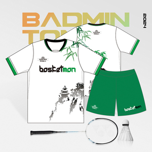 เสื้อแบดมินตันแบบซับลิเมชั่นสั่งทำพิเศษ เนื้อผ้าตาข่าย แห้งเร็ว เสื้อปิ๊กเกิลบอล เสื้อทีมเทนนิส พร้อมโลโก้และชื่อส่วนตัว  ขั้นต่ำในการสั่งซื้อน้อย - Product Image 1