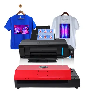 Impresora de películas para escritorio, máquina de impresión digital de tela textil, A3 L1800, DTF, directa a la película