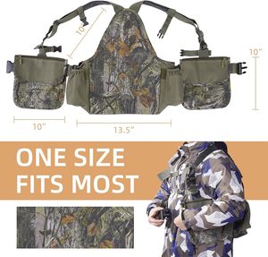 เสื้อกั๊กยุทธวิธีลายพรางปรับได้ Spoir ดีไซน์น้ำหนักเบา พร้อมสายสะพายไหล่ ช่องเก็บของหลายช่องสำหรับกิจกรรมกลางแจ้ง - Product Image 2