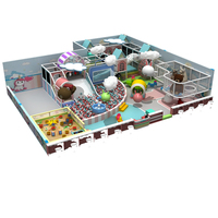 Aire de jeux intérieure en gros Équipements de divertissement pour jeux souples Parc à thème pour enfants personnalisé Toboggans en plastique Piscine à balles