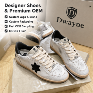 Zapatillas de Diseño de Lujo 2026 para Hombre y Mujer, de Cuero de Alta Calidad, Estilo Retro, Casuales, con Estrella Negra, Nuevas - Product Image 1