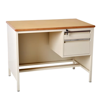 Prix moins cher Tables de bureau commerciales modernes en métal Table d'étude en métal Meubles de bureau en acier pour le bureau de l'école