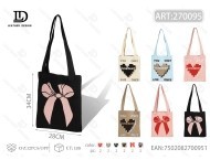 Borsa a Spalla Lavorata a Maglia per Donna con Applicazione a Fiocco, Tracolla Singola per Uso Quotidiano in Tutte le Stagioni - Product Image 1