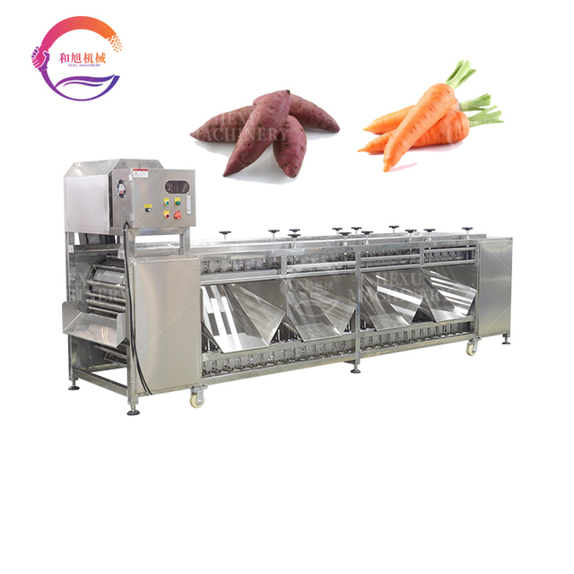 Commercial Roller Type Carrot Sorter Sweet Potato Sorting Machine Root Vegetable Grader